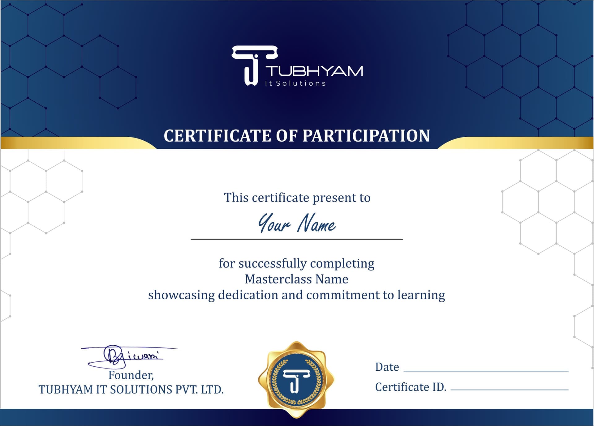 Certificate Sample